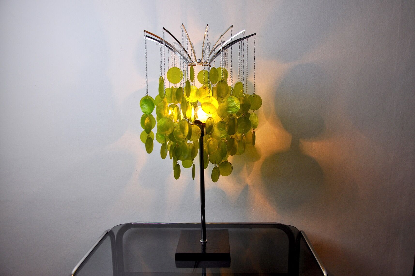 Table lamp in Nacres by Tarogo, Japan, 1980
