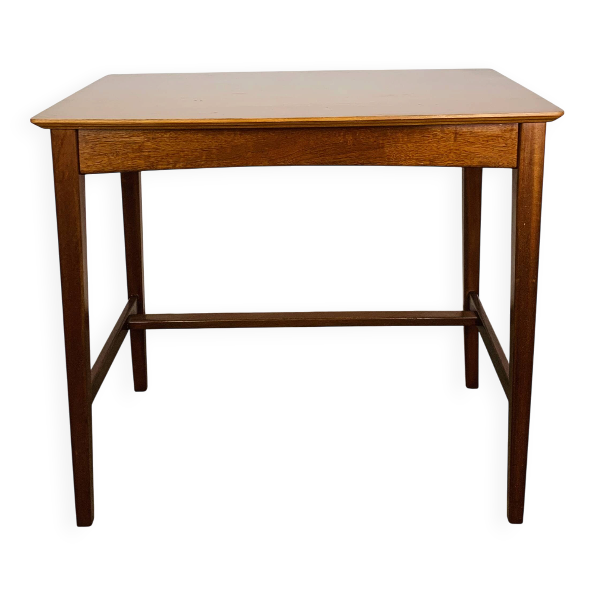 Minimalist Scandinavian teak desk from the 1960s, vintage.