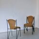 4 Frederick Weinberg wicker iron chairs | 1960s
