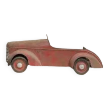 Antique tin toy car from the 1930s
