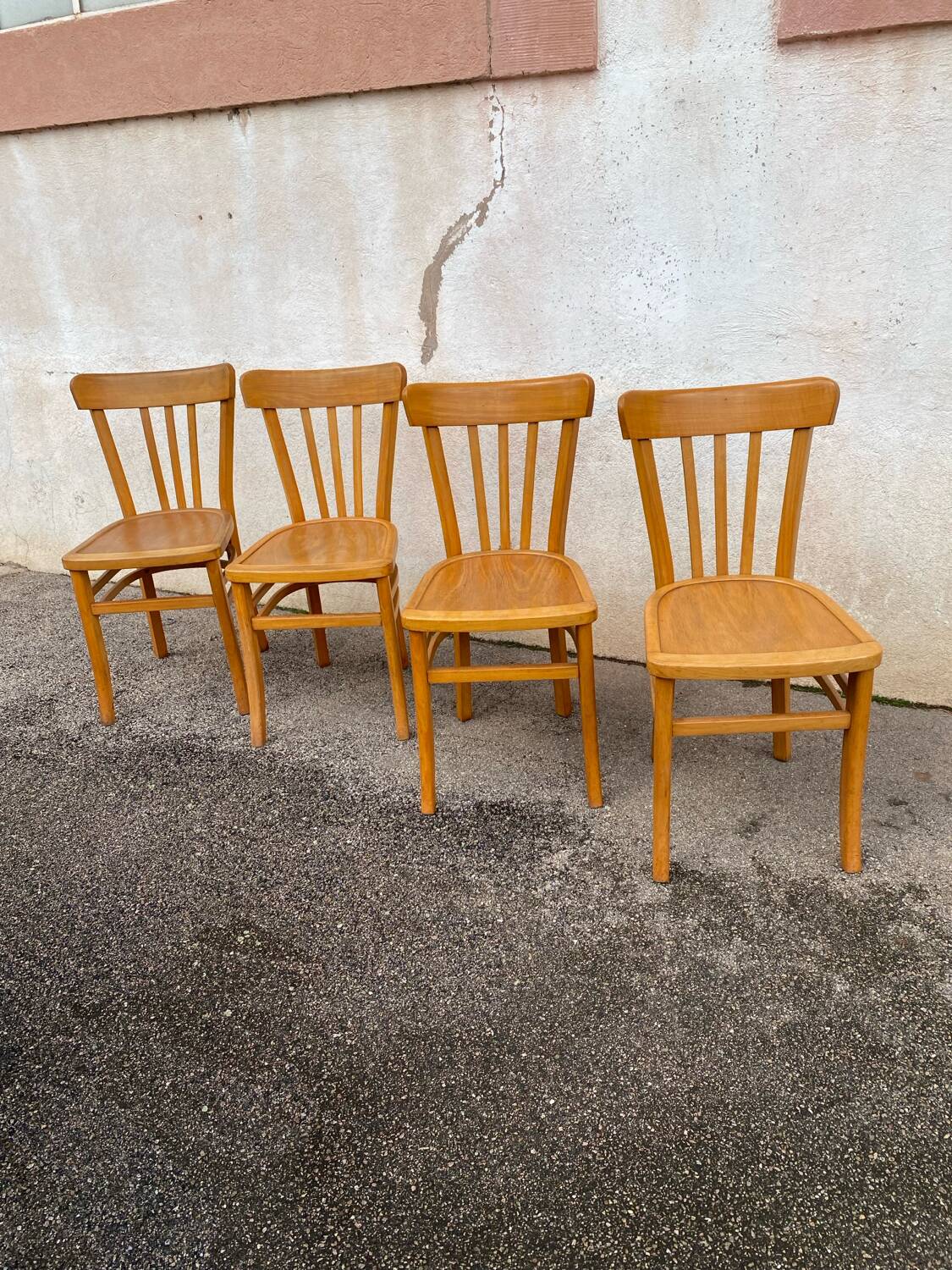 Set of 4 vintage bistro chairs
