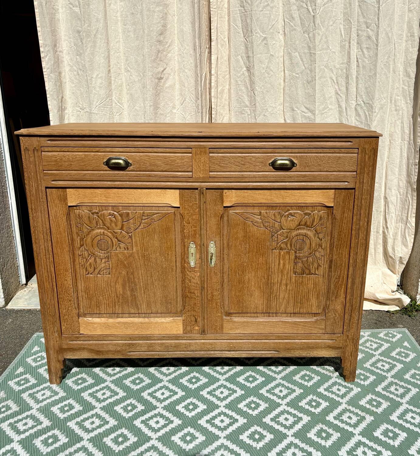 Art Deco oak sideboard