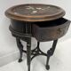 Asian style side table in natural wood, 20th century.