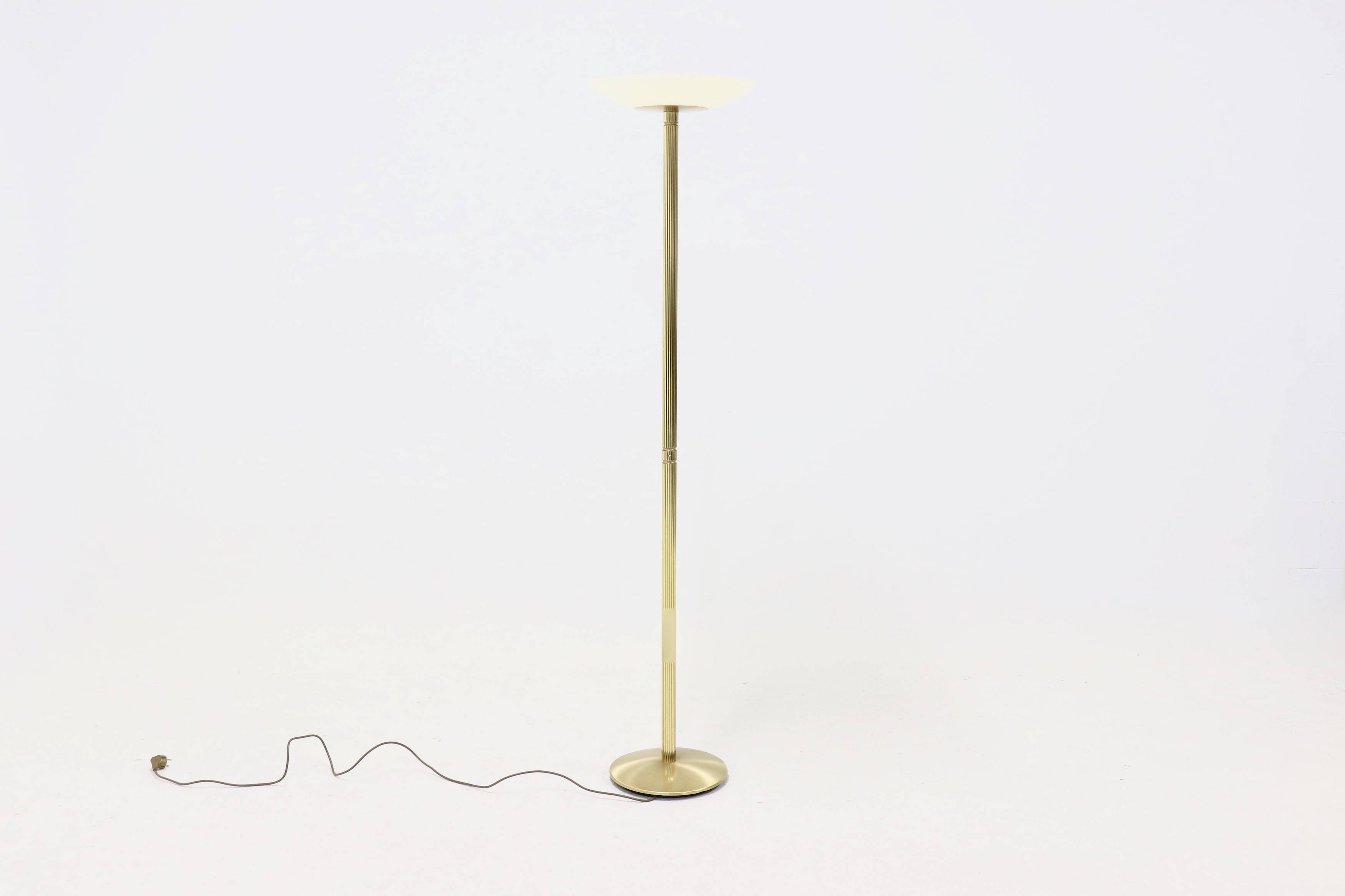 Lampadaire Holtkoetter en laiton Allemagne années 1980