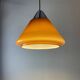 Brown glass pendant by Hustadt Leuchten, 1960