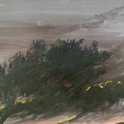 Sunset, oil on canvas