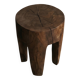 ANA stool in hand-carved solid recycled teak