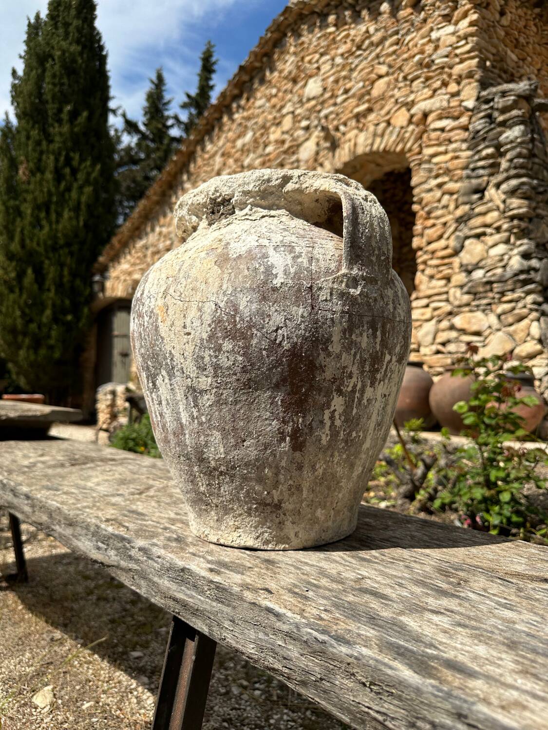 Terracotta pottery jar