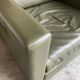 2-seater sofa and 2 armchairs set Pfister for Knoll khaki leather