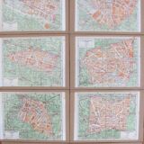 Plan de Paris - 27 frames or under glasses - Vintage - 50s - décor