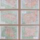 Plan de Paris - 27 frames or under glasses - Vintage - 50s - décor