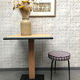 Bistro table wood and cast iron