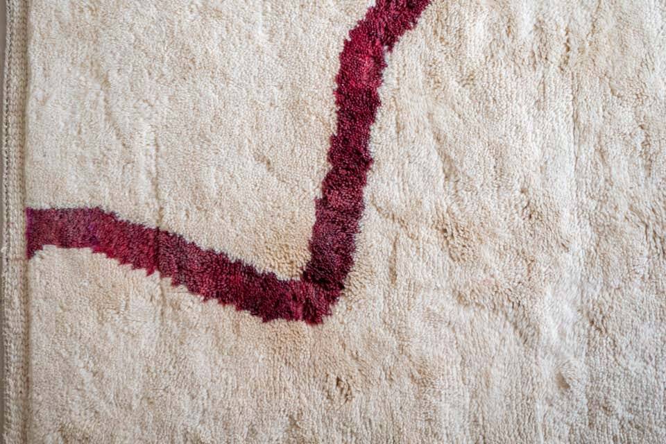 Moroccan wool Beni ouarain rug 200x100cm