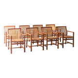 Set of 8 'King series' dining chairs by Rud Thygesen & Johnny Sørensen