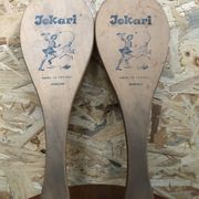 Pair old racket jokari junior wood made in france sport vintage