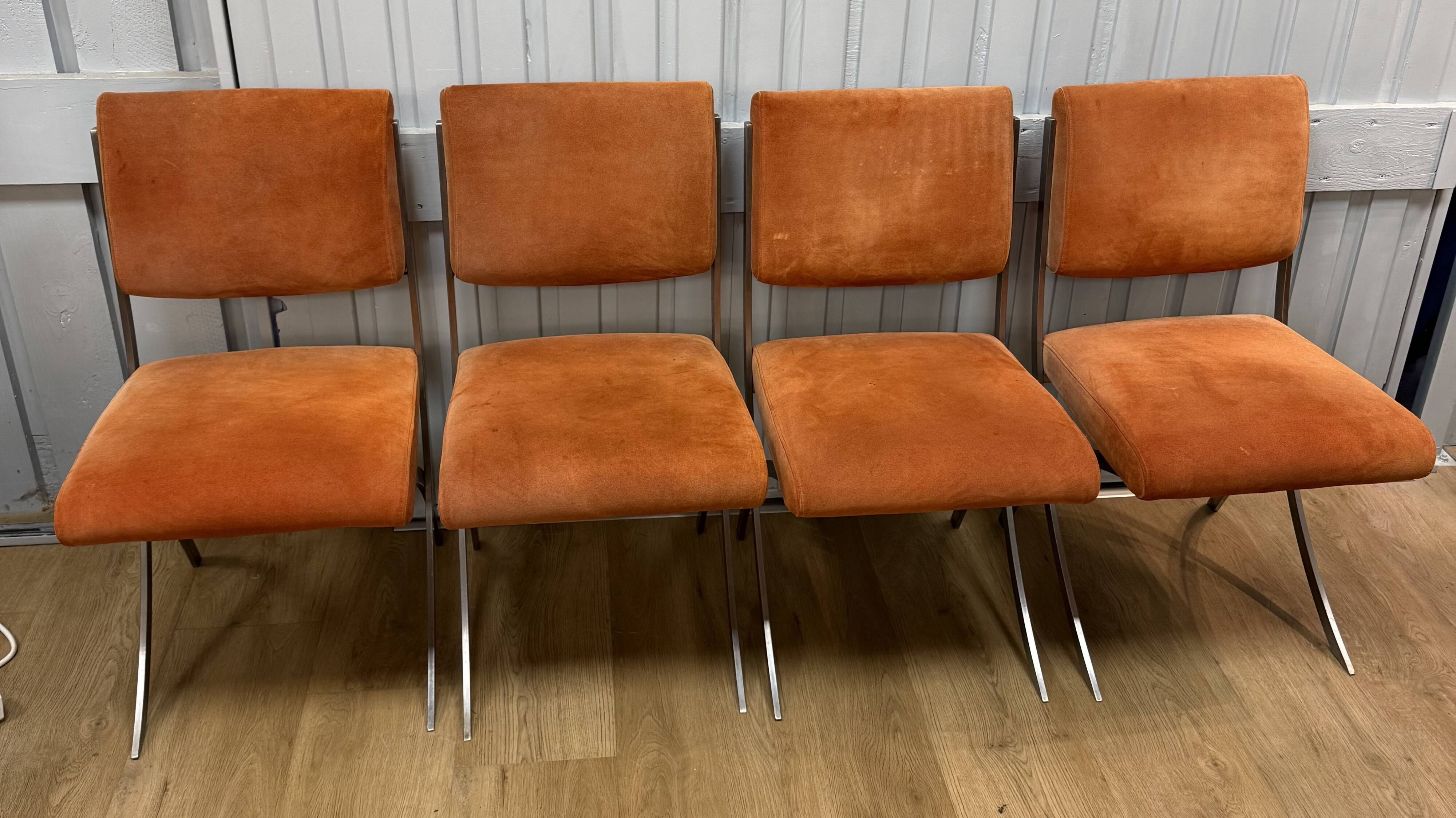 Set of 4 chairs by Paul Legeard