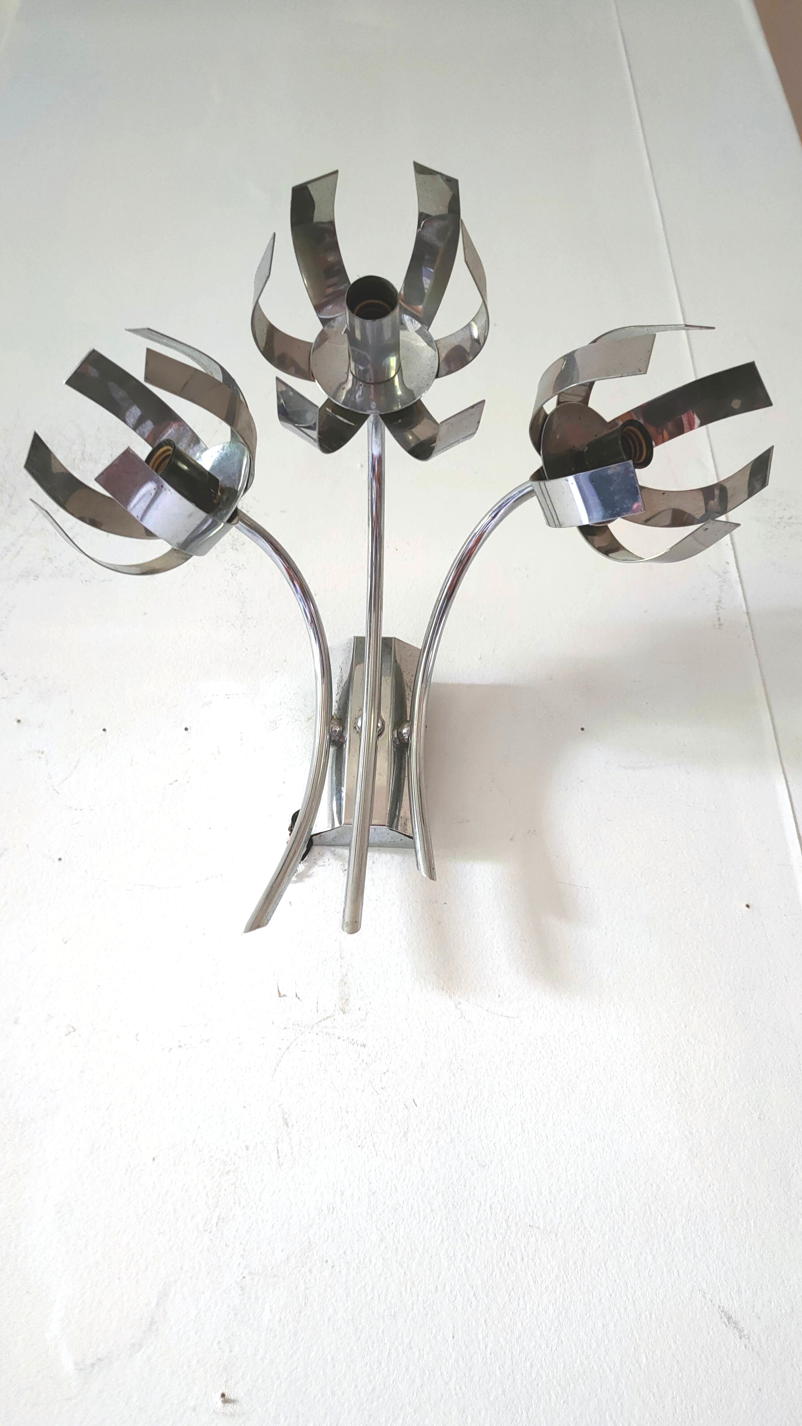 Wall light flower design Jocelyne Trocmé for Oxar