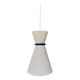 Vintage Italian Diabolo Glass Pendant Light