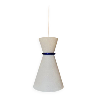 Vintage Italian Diabolo Glass Pendant Light