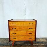 Vintage compass feet chest of drawers 1950 1960