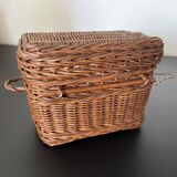 Miniature rattan trunk toy 19th