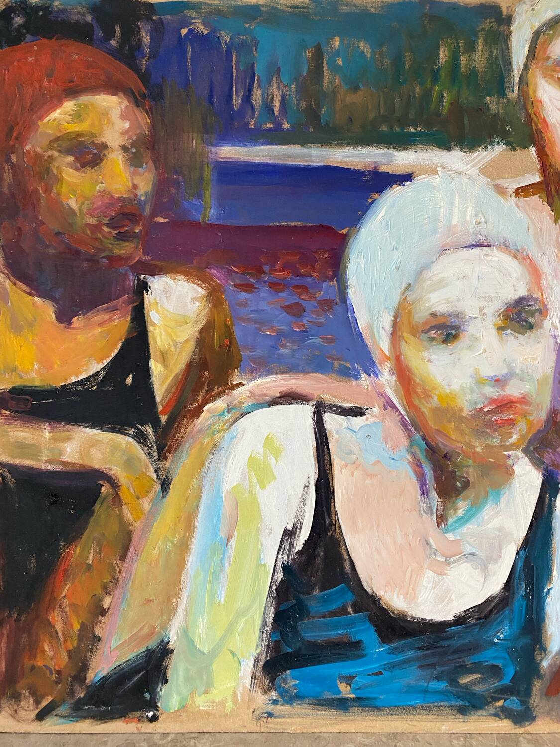 The bathers signed Patrice Landauer