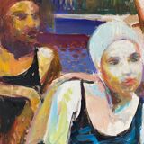 The bathers signed Patrice Landauer