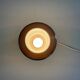 Simple table lamp in copper metal and opal glass, 1960s, Germany