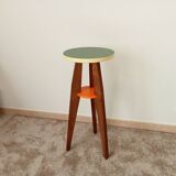 Vintage 70s side table in wood and formica
