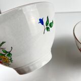 Set of 2 KG Lunéville bowls, street lamp model, early 20th century