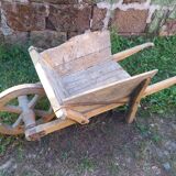 Wheelbarrow raw wood