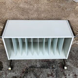 Vintage vinyl storage furniture, circa 1968, made in France