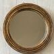 Miroir rond vintage en bois doré 25cm