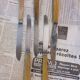 5 mismatched antique knives