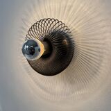 Set of 3 vintage wall lights, metal, France, 1970.