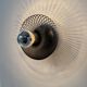 Set of 3 vintage wall lights, metal, France, 1970.