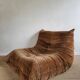 Togo velvet armchair