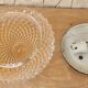 Pair of smoked glass ceiling lights