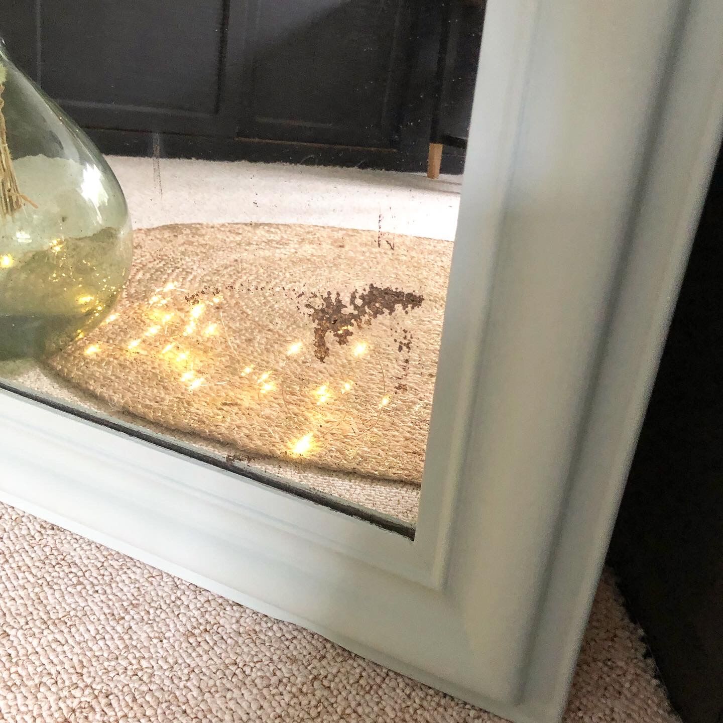 Large antique mirror  77X104cm