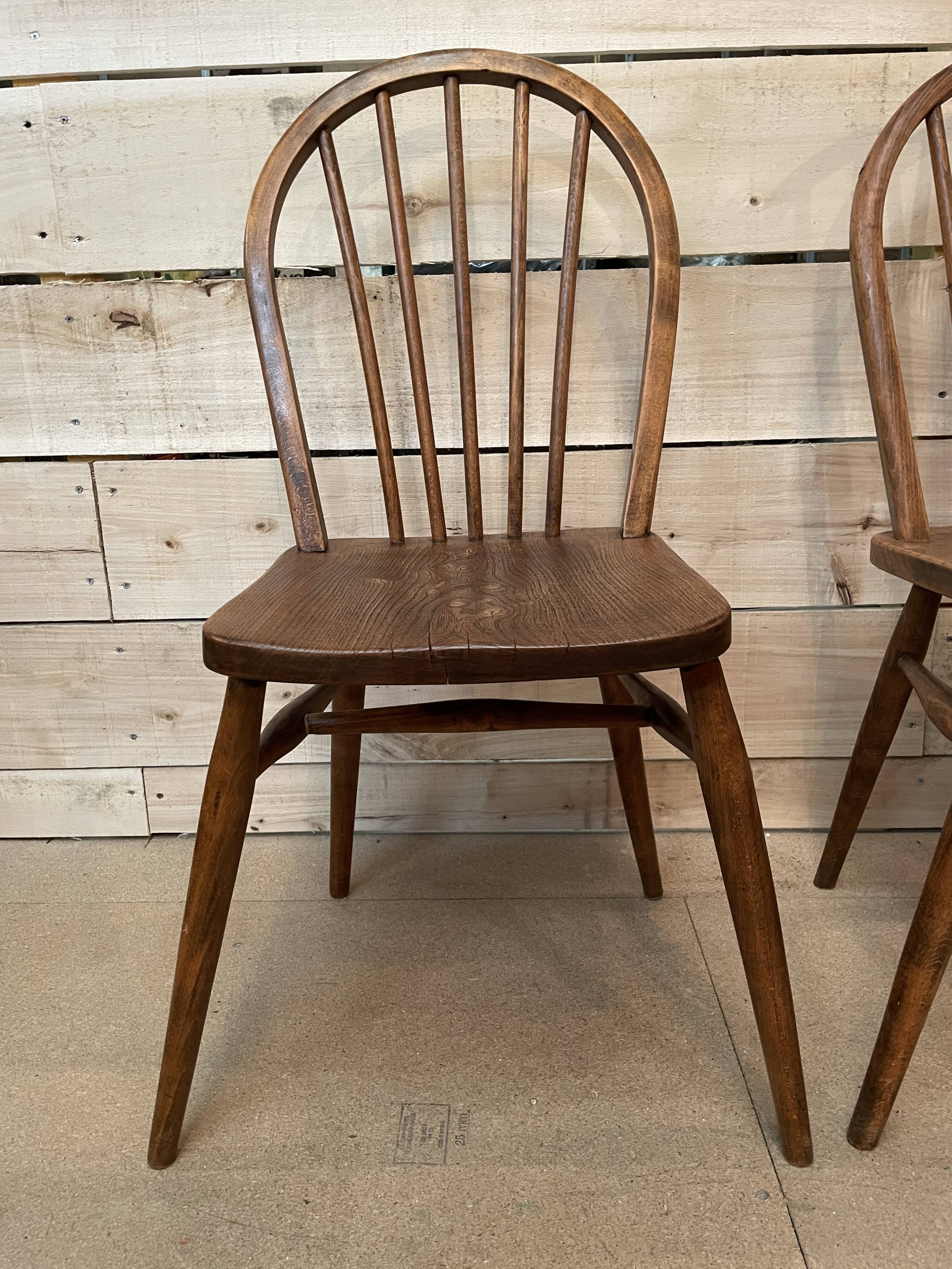 Pair chair Windsor vintage year 50/60