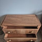 Vintage art deco burr walnut chest of drawers