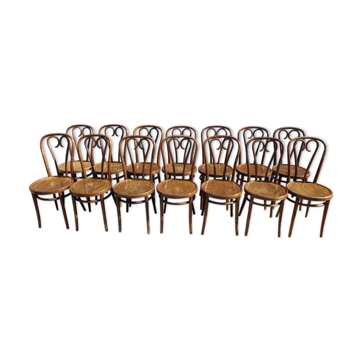 Set of 14 bistro chairs