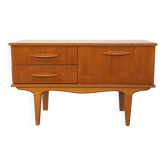 Small vintage Scandinavian teak sideboard from the 60s