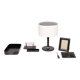 Large Exclusive Stich Leather Desk set 1960s France