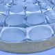Vintage aluminum and glass ceiling light by Peill & Putzler 1970