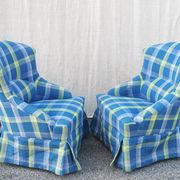 Paire de chauffeuses vintage