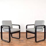 Mid-Century Leather Lounge Chairs by Burkhard Vogtherr for Rosenthal, 1970s