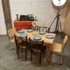 Table de ferme en chêne pied tournés