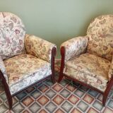 Paire de fauteuils art déco