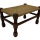 Vintage Stool cane small Stool Mid Century Ottoman 60's design